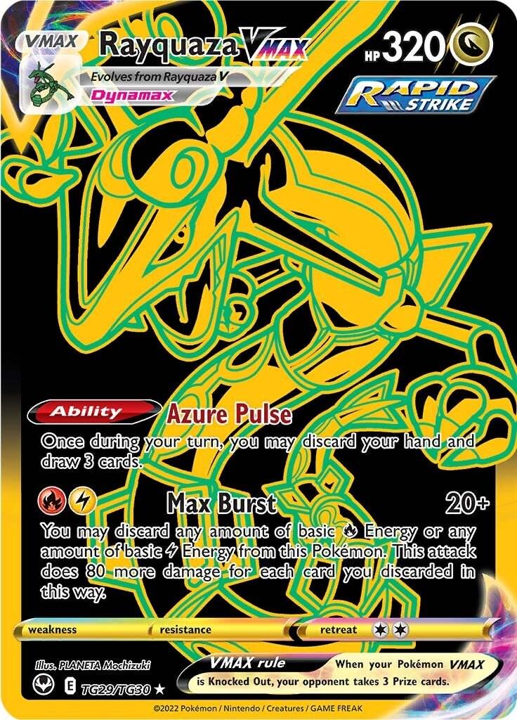 Silver Tempest Rayquaza VMAX Pokémon card